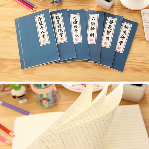 Combo 2 vở Tập cửu âm chân kinh ghi chú bí kíp võ công