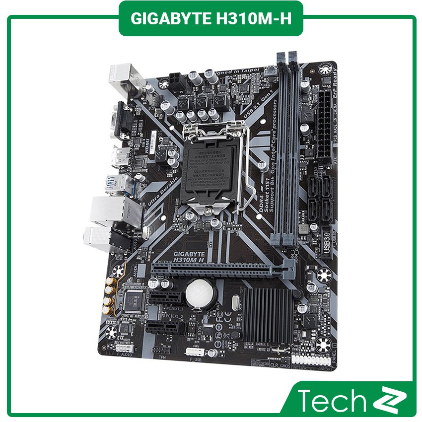 Mainboard GIGABYTE H310M H (Intel H310, Socket 1151, m-ATX, 2 khe RAM DDR4)