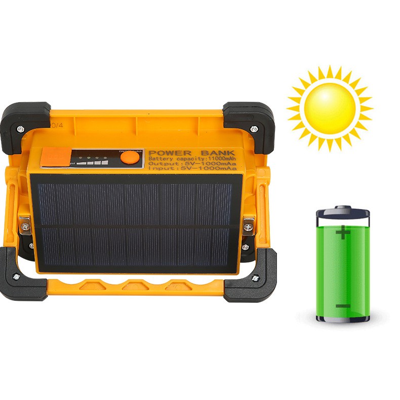 Đèn Xách Tay Năng Lượng Mặt Trời Đa Năng Thương Hiệu TP Solar, Công Suất 60W, Tích Hợp USB Sạc Điện Thoại Tiện Lợi