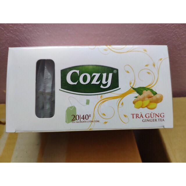 Cozy trà Gừng túi lọc  - hộp 20 gói