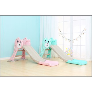 Cầu Trượt Cho Bé - Máng Dài 2 Tấm - Cầu Trượt Đơn - Kèm Bóng Rổ
