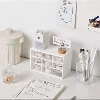 Tủ nhựa decor để bàn 9 ngăn