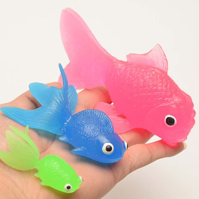 Set 10 Cá Vàng Cao Su Đồ Chơi Cho Bé
