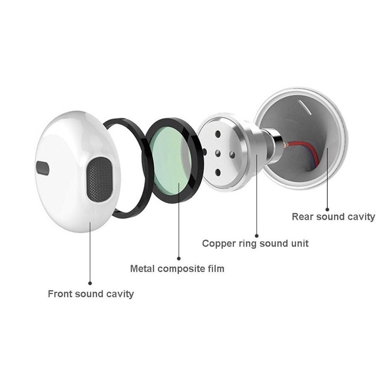 Tai nghe có dây, tai nghe nhét tai có mic jack 3.5mm cho ios và android