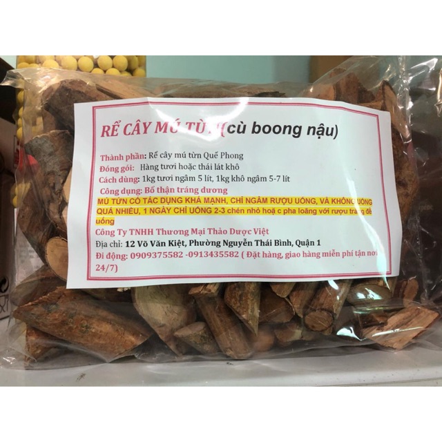 Combo 1 thang minh mạng 2kg và 1kg Rể cây Mú từn