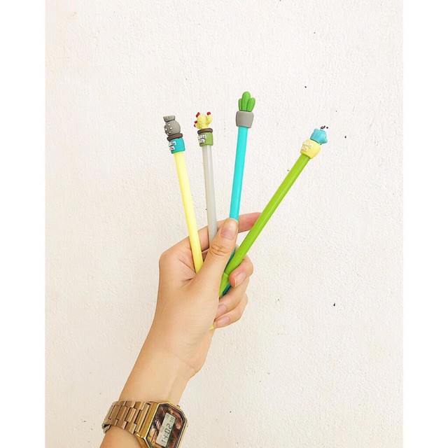 Bút bi nước hoạt hình cute cho văn phòng phẩm,học sinh sinh viên -Màu Ngẫu Nhiên- Tặng túi đựng bút khi mua từ 20 chiếc