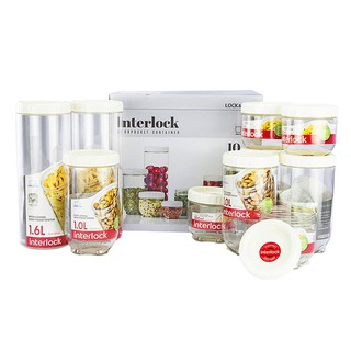 BỘ 10 HỘP LOCK&LOCK INTERLOCK INL301WS10