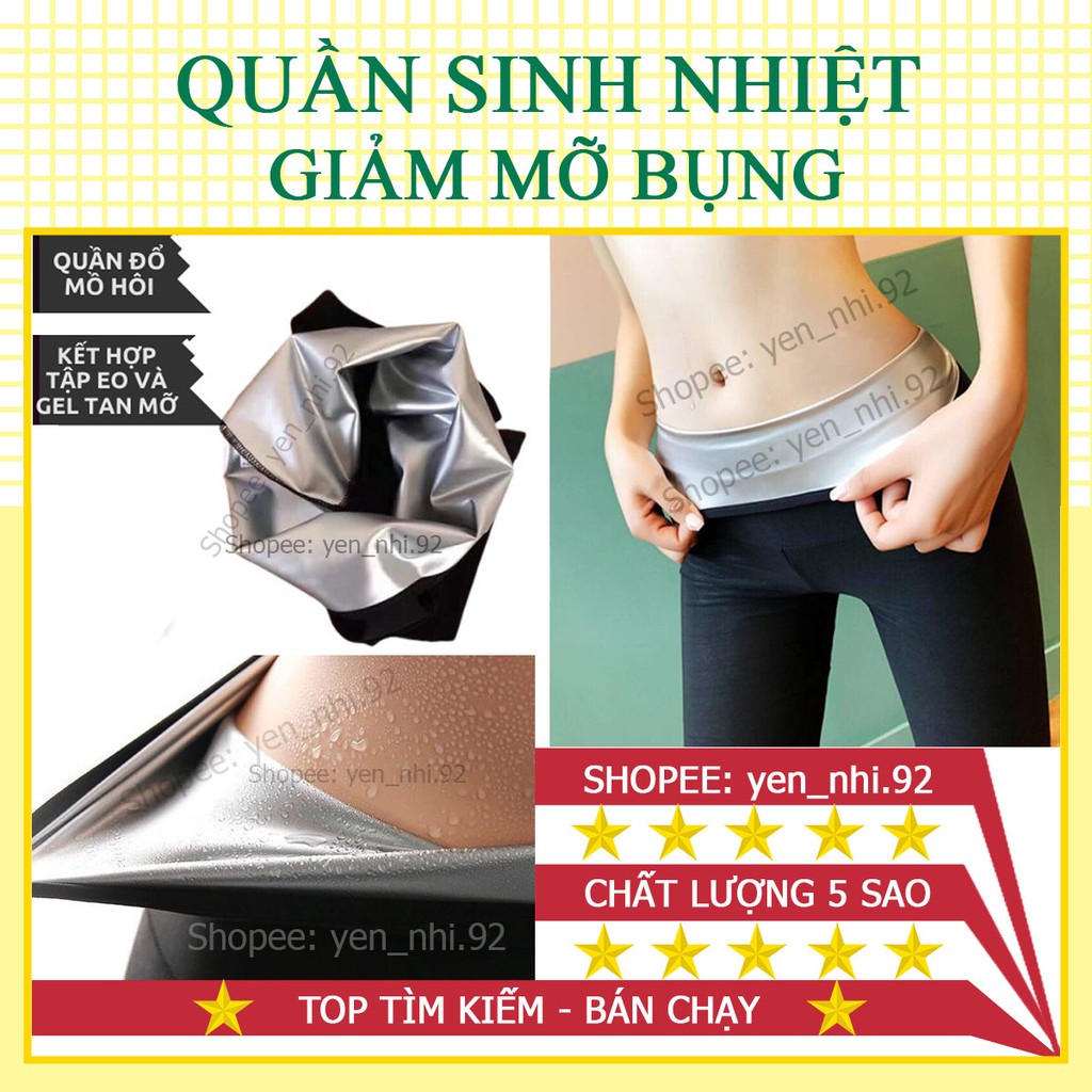 (HOT) Quần Sinh Nhiệt Giảm Mỡ Bụng