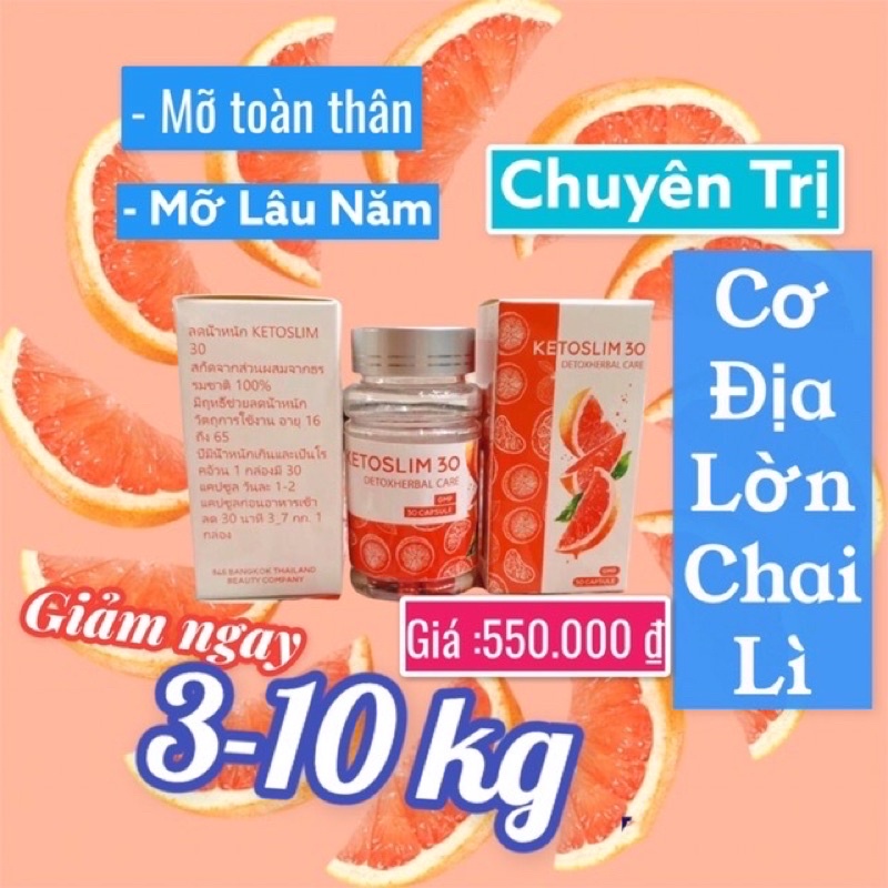 Giảm cân keto tinh chất bưởi  [ Bao giảm 2- 9kg ]