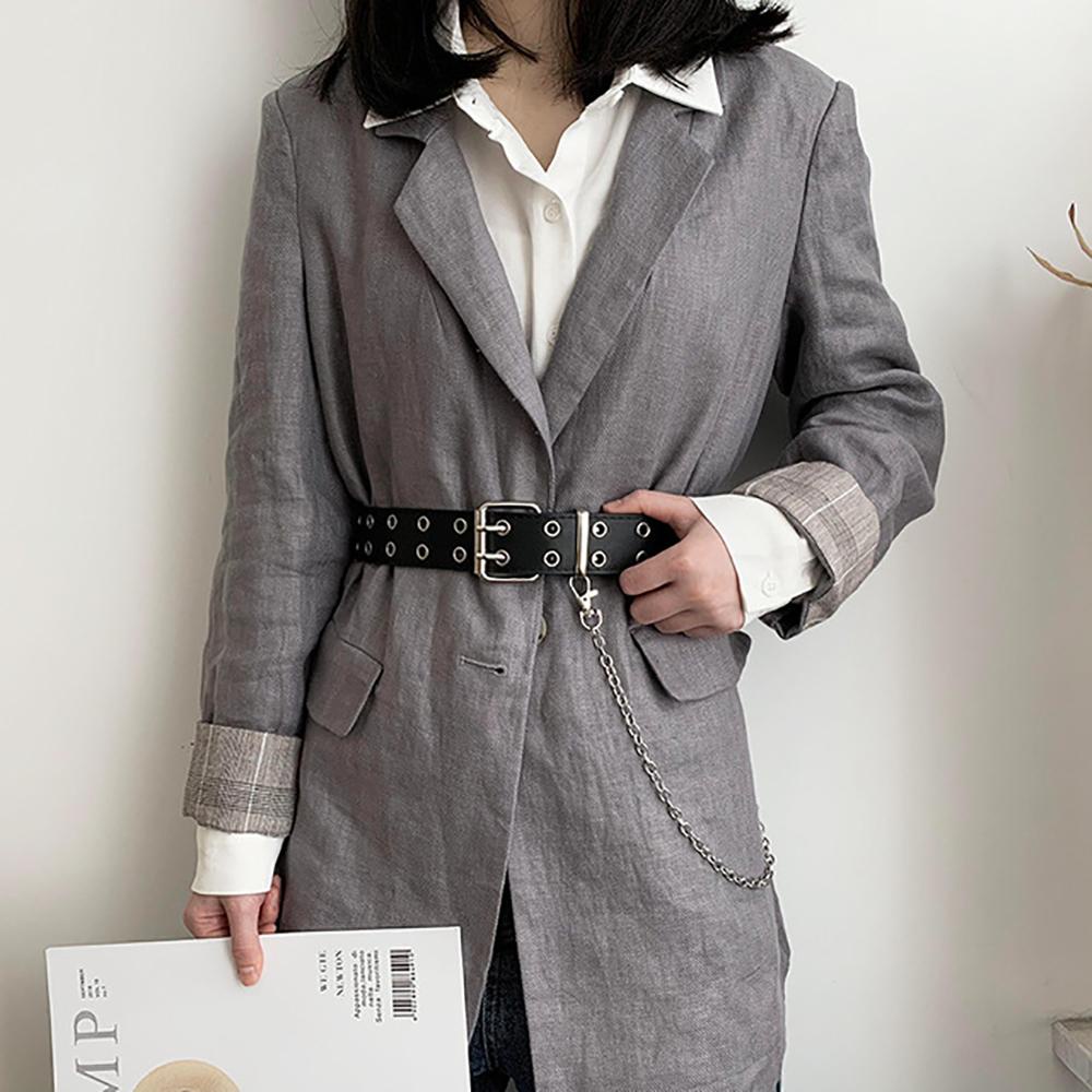 Thắt Lưng Da Da DARON Khóa Hợp Kim Hai Hàng Thời Trang Cho Nam