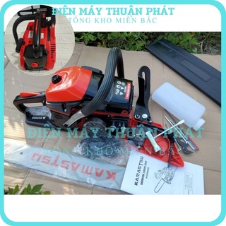 Máy cưa cắt gỗ chạy xăng cầm tay xích lọng kamastsu km2500 japan