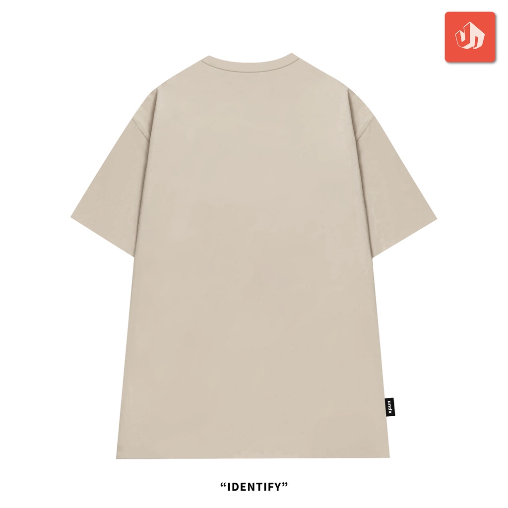 Áo Thun Unisex Undo Identify Màu Beige 100% Cotton - Local Brand Chính Hãng