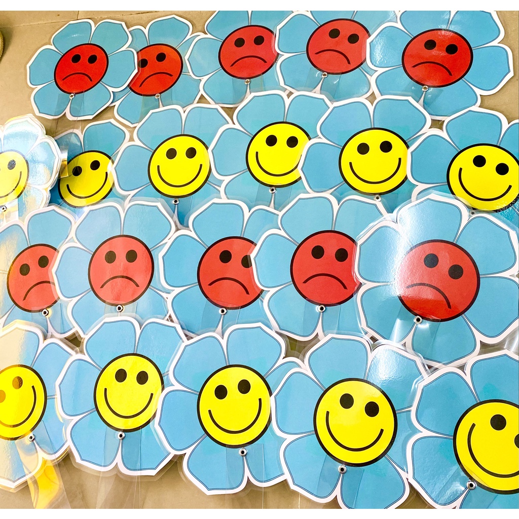 BÔNG HOA 2 MẶT CẢM XÚC có tay cằm