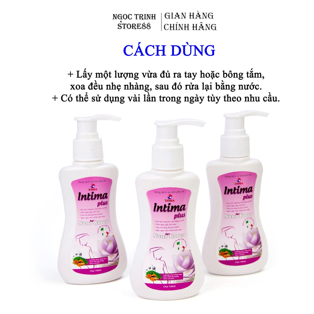 Dung dịch vệ sinh phụ nữ INTIMA PLUS – chuyên gia hàng đầu chăm sóc vùng nhậy cảm