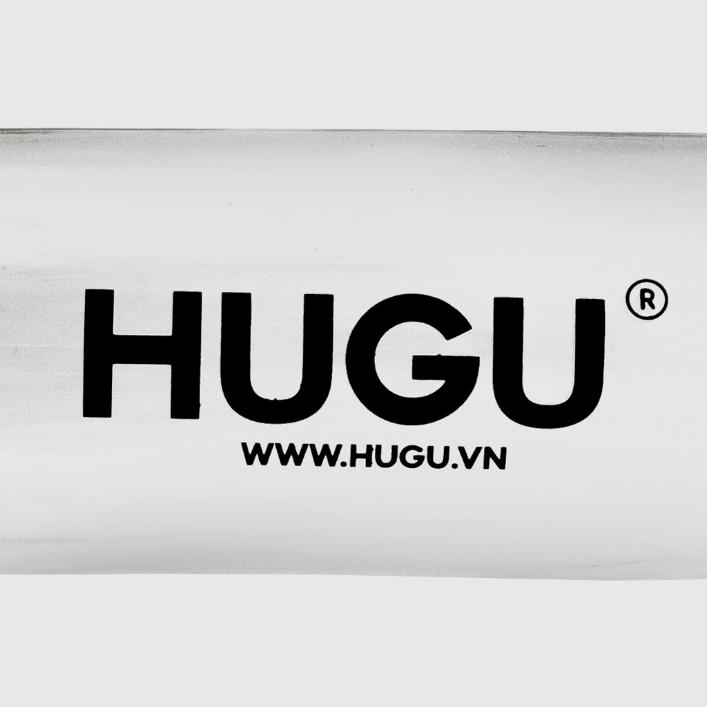 Bình nước thủy tinh in chữ HUGU trong suốt thể tích 500ml