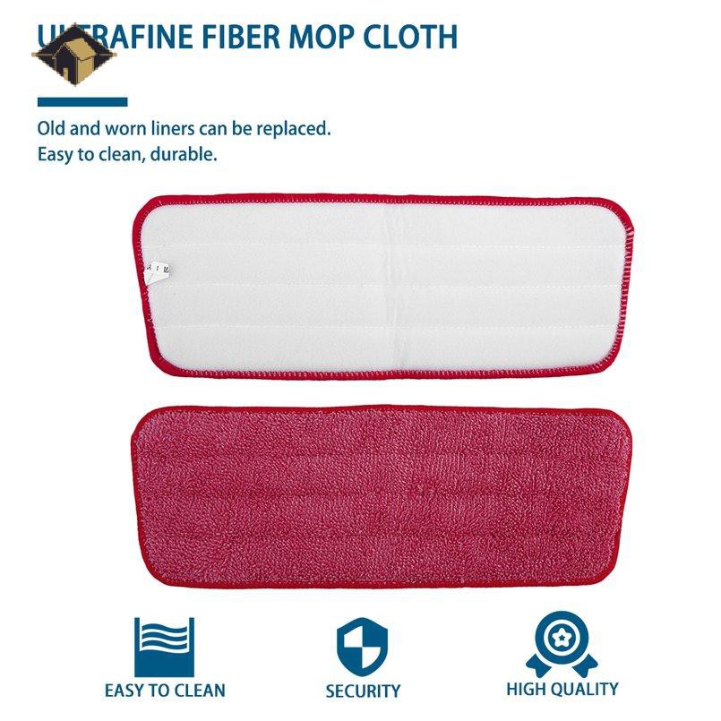 Miếng Lau Thay Thế Bằng Vải Microfiber Tái Sử Dụng Cho Cây Lau Nhà Phun Sương
