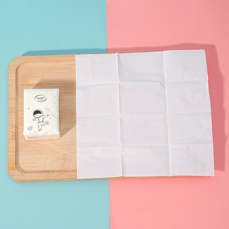 Khăn giấy khô 3 lớp dạng mini bỏ túi hình bé gái, bé trai Mua Tất