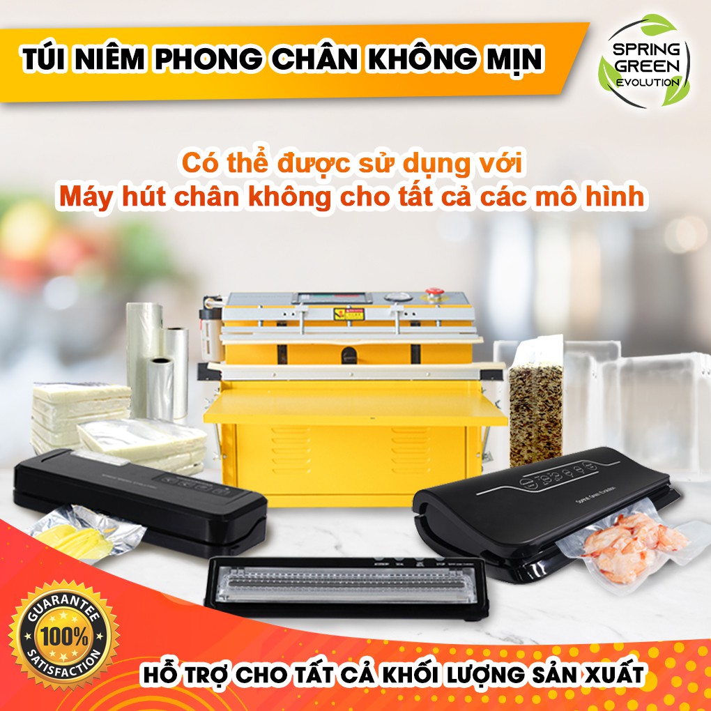 Túi Hút Chân Không 1 Mặt Nhám B2D 20Cm*25Cm. Đóng Gói Chân Không, Bảo Quản Mọi Loại Thực Phẩm. Thương Hiệu SGE Thailand!