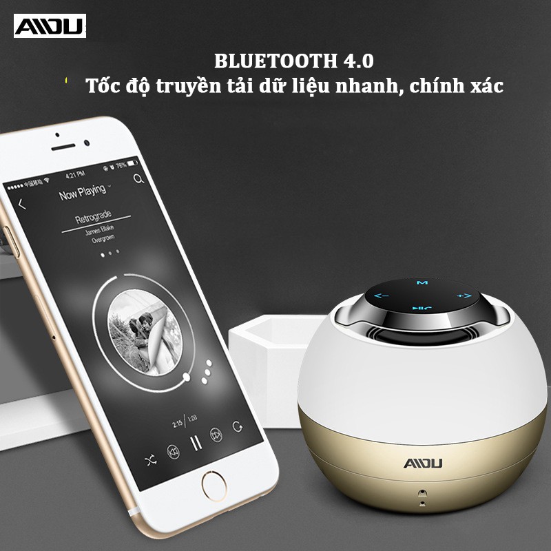 [RẺ VÔ ĐỊCH] Loa Bluetooth Thông Minh  Không Dây AIDU A1, Hỗ Trợ Thẻ Nhớ, Jack 3.5 Kết Nối Được Với Laoptop, PC