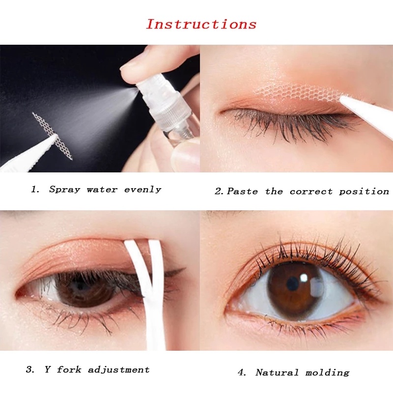 Bộ 3 Tấm Dán Kích Mí Không Thấm Nước / Chống Mồ Hôi Tự Dính