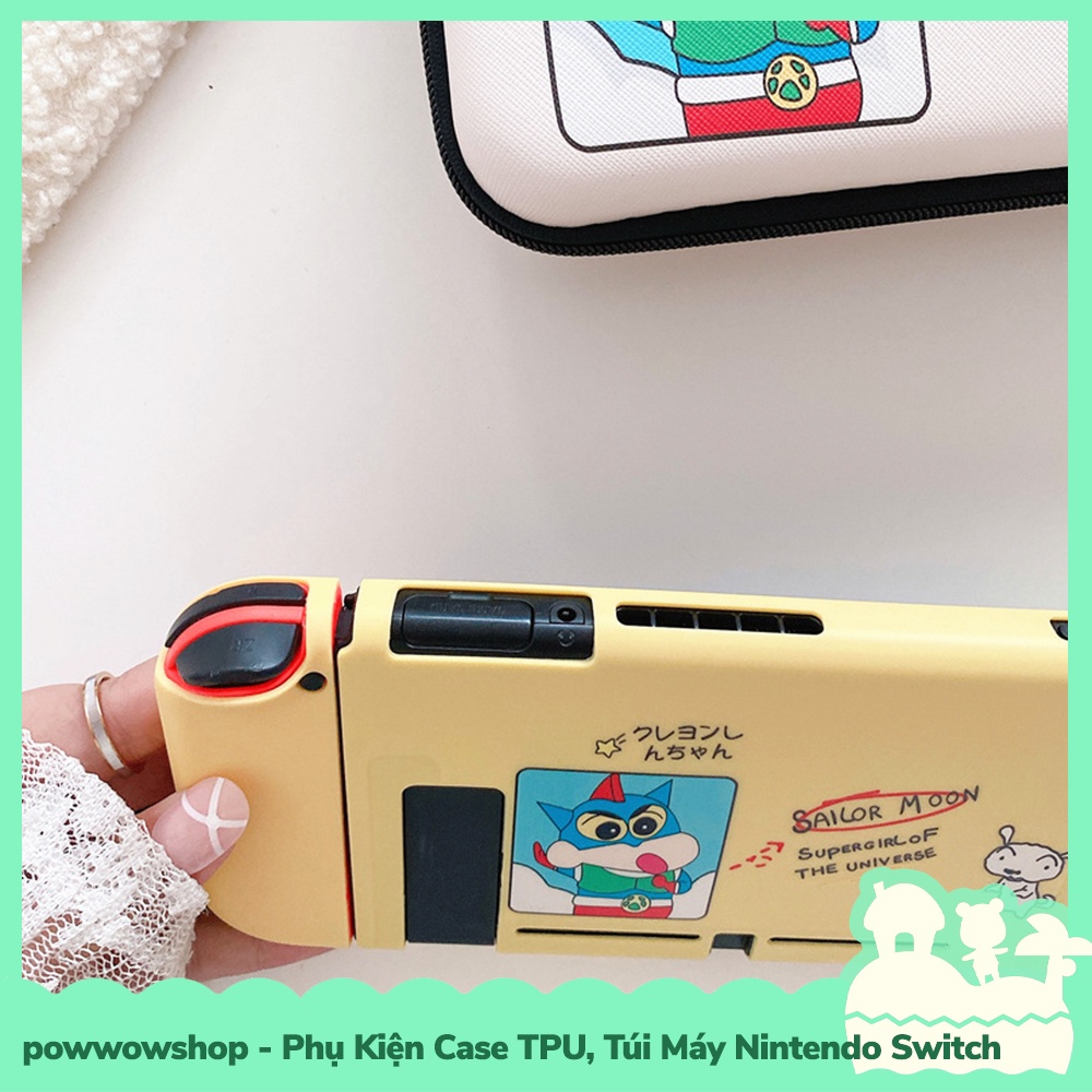 [Sẵn VN - Hỏa Tốc] Phụ Kiện Case Ốp TPU Dẻo, Túi Đựng Máy Cho Máy Game Cầm Tay Nintendo Switch Cute Shin