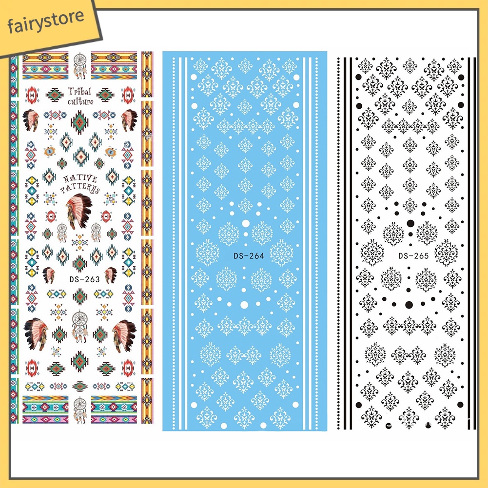 Tấm hình dán nhiều họa tiết xinh xắn dùng để trang trí móng