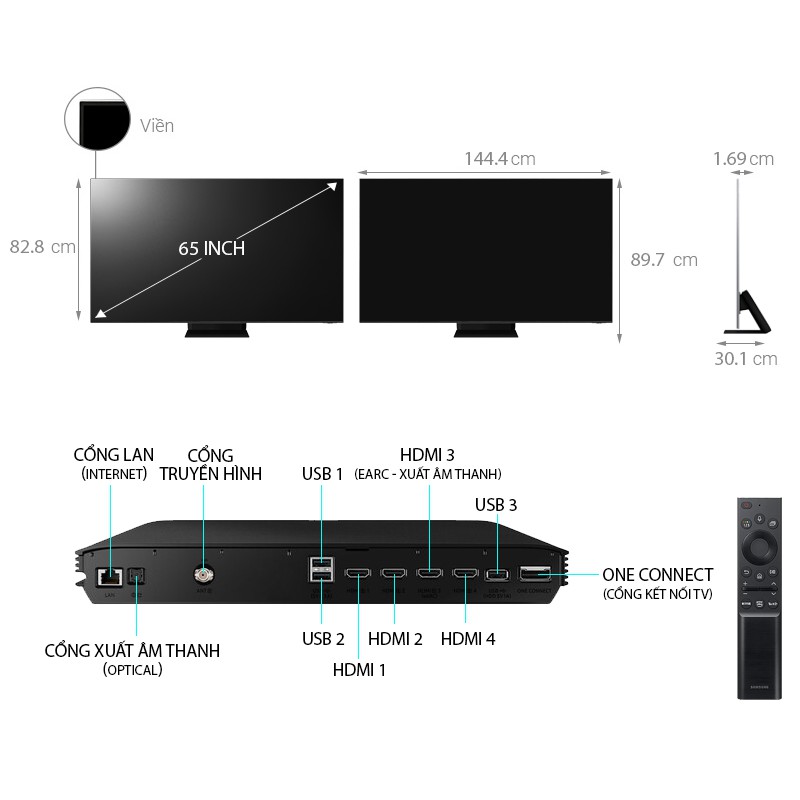 Smart Tivi Neo QLED Samsung 8K 65 inch QA65QN800A Mới 2021 | BigBuy360 - bigbuy360.vn
