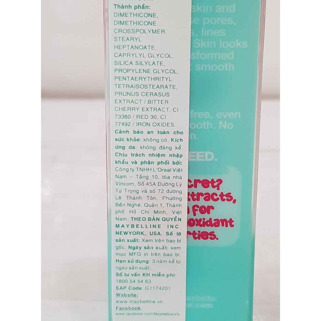 Kem Lót Mịn Da Maybelline Baby Skin Pore Eraser New York