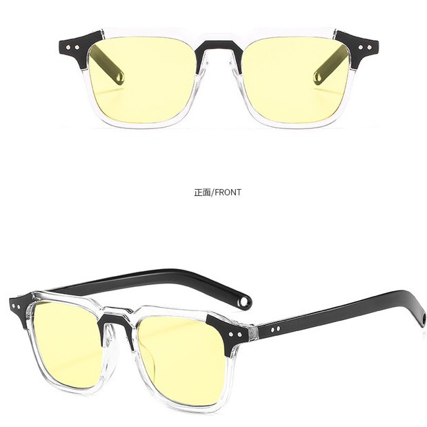 Kính Mát Tròng Màu Gradient Phong Cách Retro Thời Trang Sành Điệu