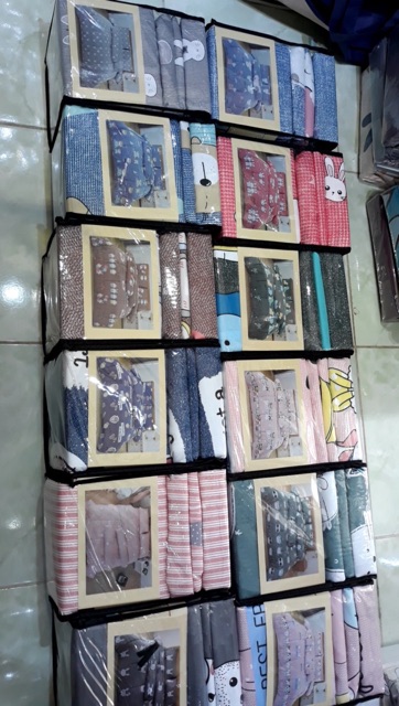 SET DRAP COTTON HOUSE THÁI CÓ VỎ CHĂN ĐI KÈM