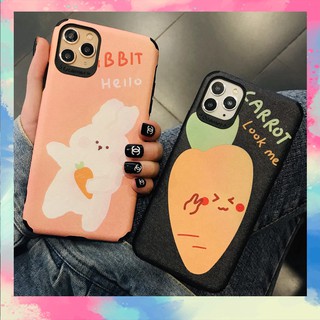 Ốp Lưng Oppo Da IMD Chống Sốc chống bẩn Thỏ và cà rốt - D042