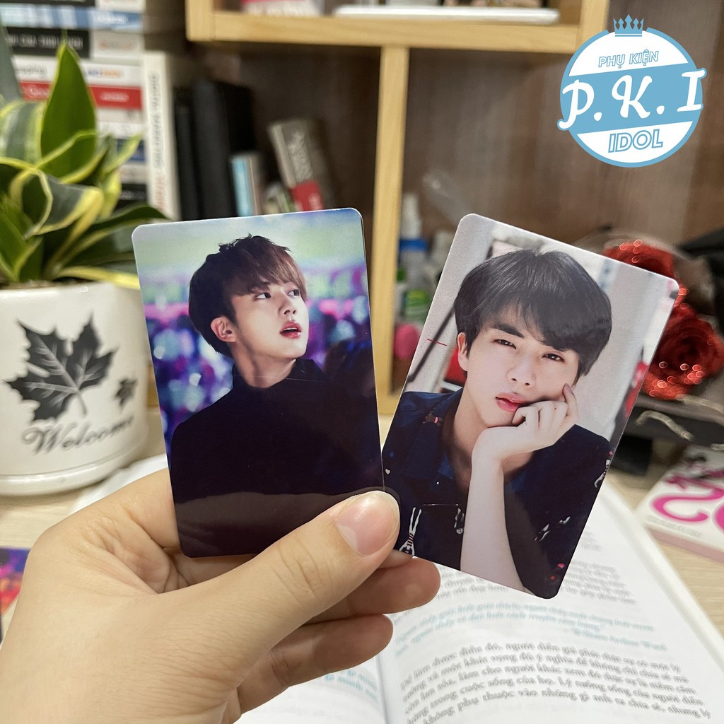 Bộ Card Cứng In Hình Idol Jin BTS Bo Góc Sang Trọng – Quà Tặng Kpop