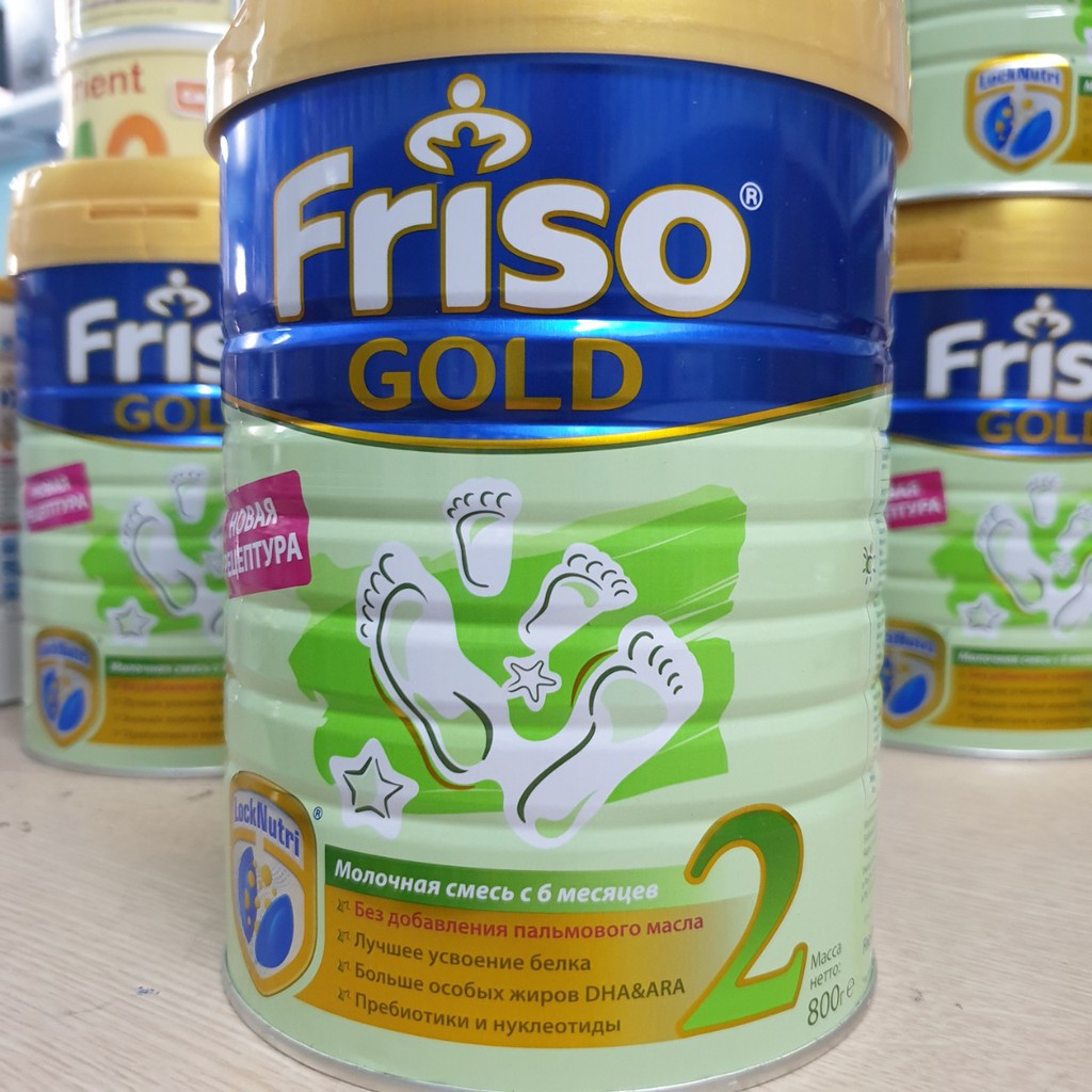 [Mã 267FMCGSALE giảm 8% đơn 500K] Sữa Friso Nga Số 2, lon 800g, Hàng Chuẩn, Giá Tốt Date mới nhất 2022