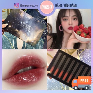 Set 8 Son Kem Leaduu Màu Trend Chất Son Mịn Lâu Trôi Không Gây Khô Môi