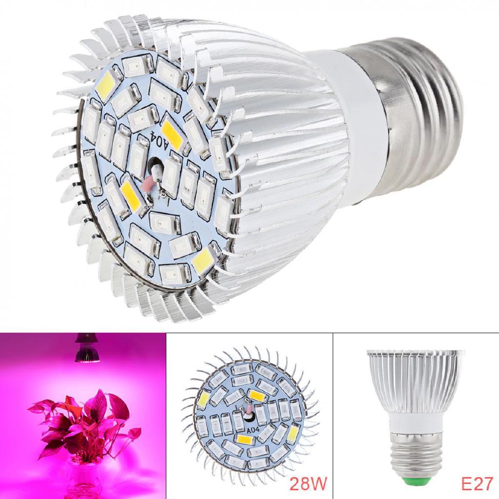 Đèn trồng cây, Đèn led trồng rau trong nhà, Led grow lights (28W, E27)