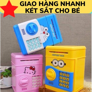 Két sắt mini tiết kiệm cho bé tự động thông minh hoạt hình dễ thương - đồ chơi trẻ em