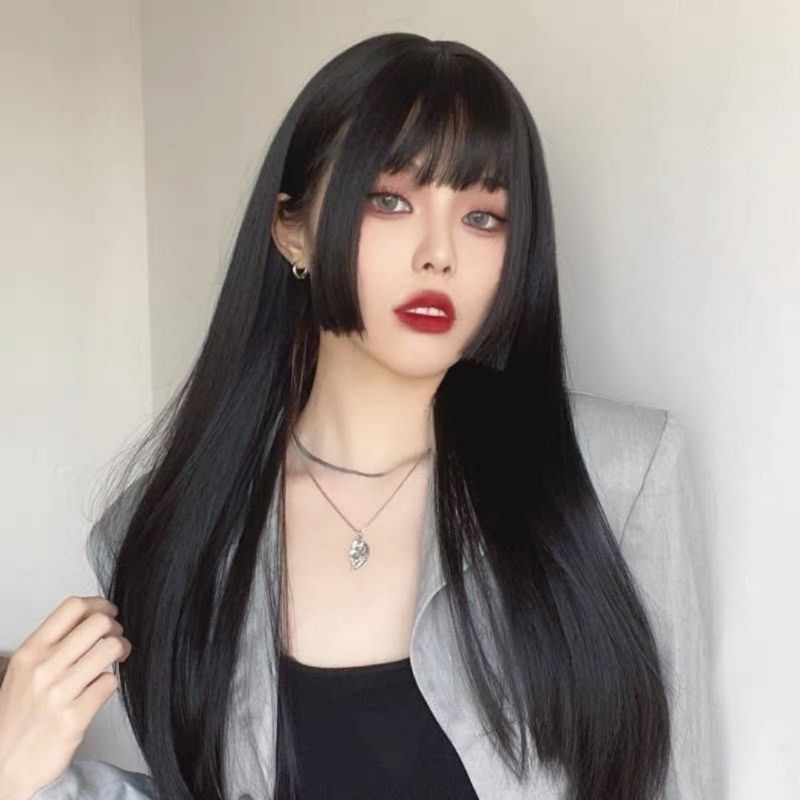 rãnh đầu tự nhiên giống thật, mẫu thẳng dài omber siêu hot