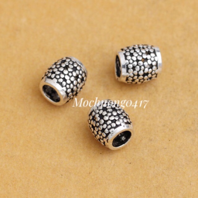 Charm bạc họa tiết hoa - MH272
