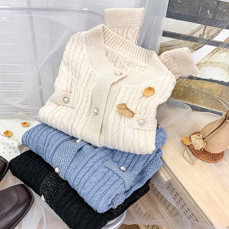 Áo Khoác Cardigan Dệt Kim Dáng Rộng Mềm Mại Phong Cách Retro Nhật Bản Cho Bạn Gái