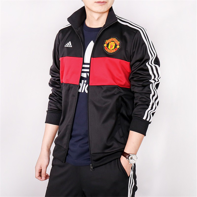 A1562 - Áo Adidas MANCHESTER UNITED 3-STRIPES TRACK JACKET, Hàng xuất xịn, chất nỉ cực đẹp