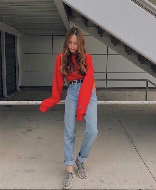 Baggy Jean Lưng Cao Trơn ( Hình Thật Ảnh Cuối) | BigBuy360 - bigbuy360.vn