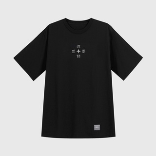 Grimm DC Áo thun tay ngắn Monogram // Đen