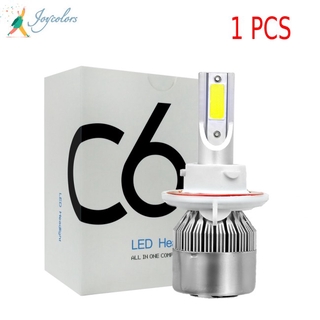 1 Đèn Pha Led C6 Ánh Sáng Trắng 6000k Cho Xe Hơi