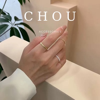 Set 4 Nhẫn Đính Ngọc | CHOU ACCESSORIES |