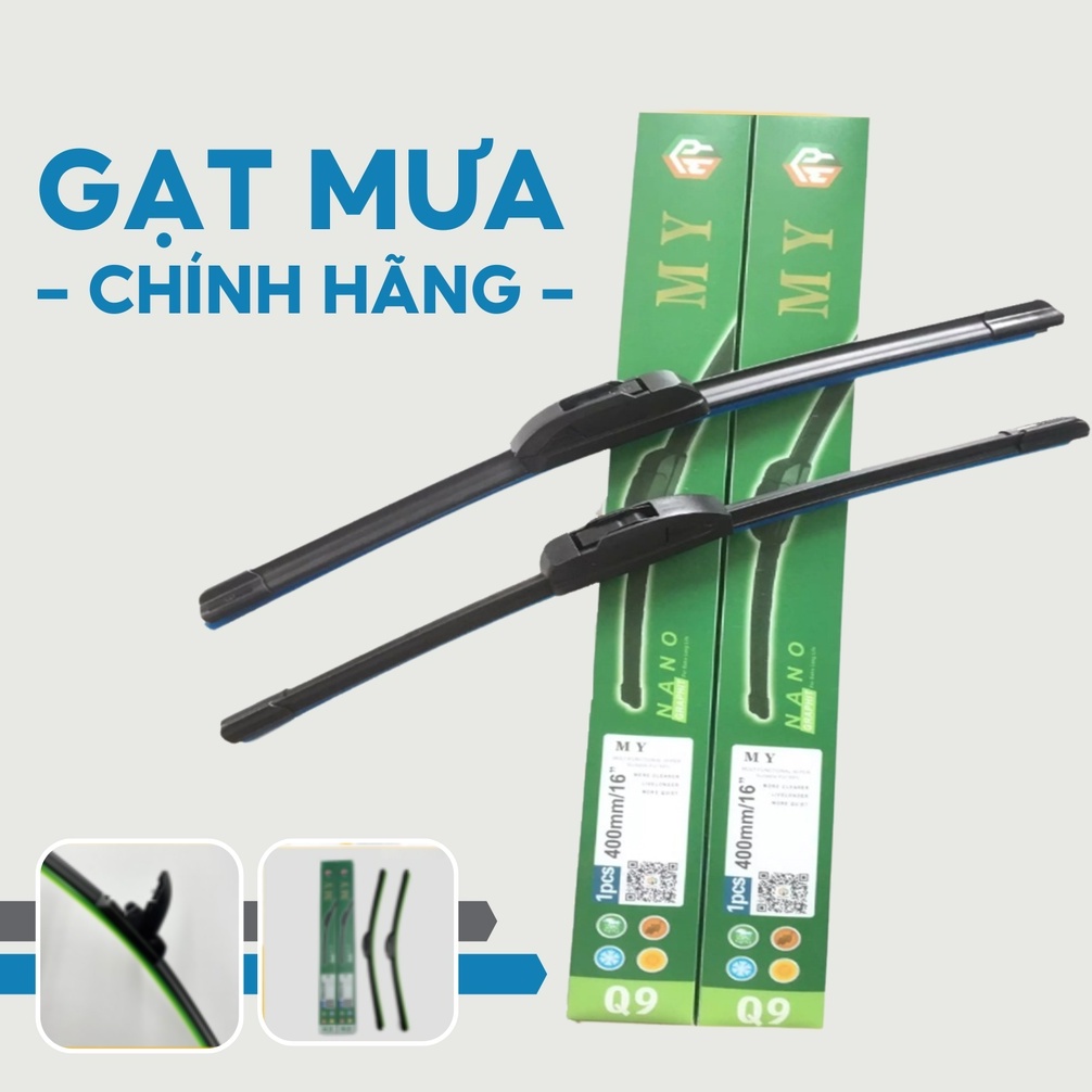 Gạt mưa ô tô silicone loại thân mềm không xương siêu sạch