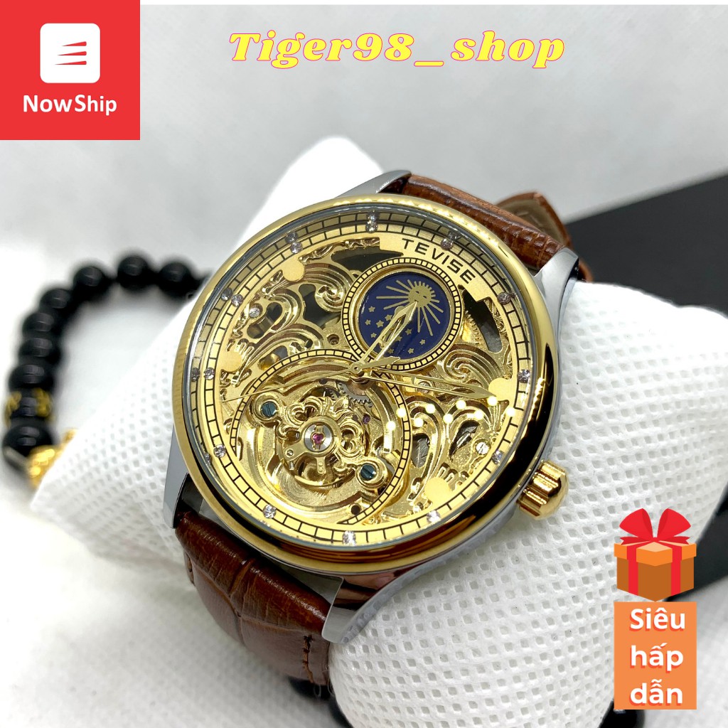 Đồng Hồ Nam Cơ Tự Động Chính Hãng Tevise T820A Dây Da Cao Cấp Đẳng Cấp, Full box chống nước chống xước tặng quà hấp dẫn | BigBuy360 - bigbuy360.vn