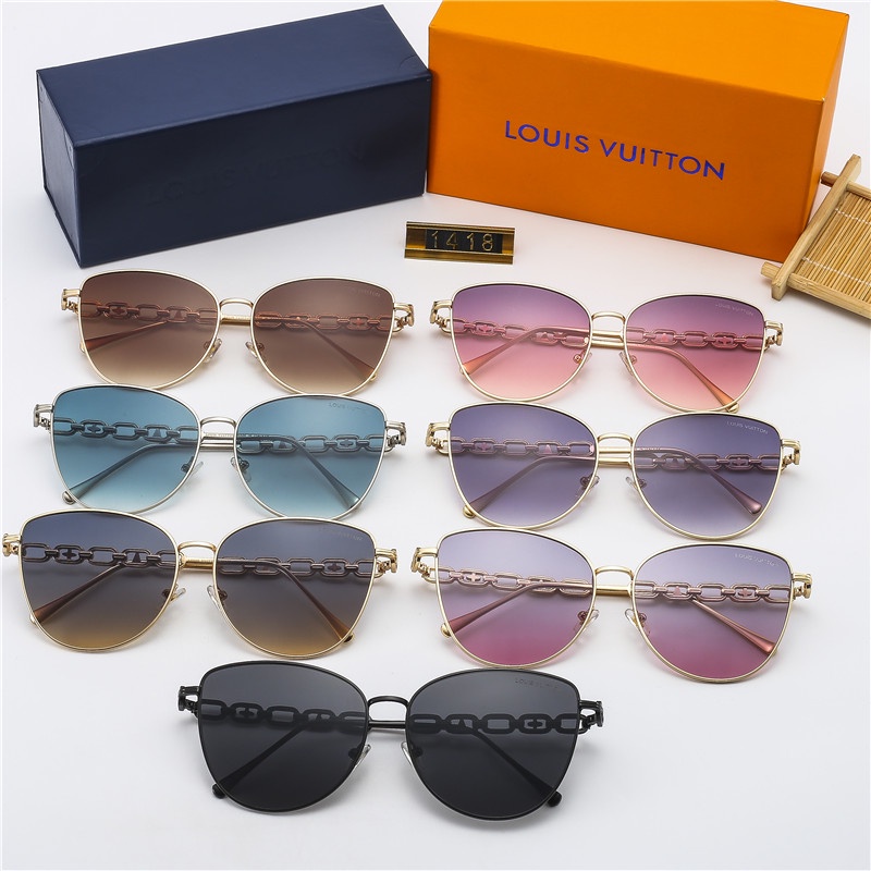 Kính Mát Phân Cực Hiệu LV Kèm Hộp Đựng Dành Cho Nam Và Nữ