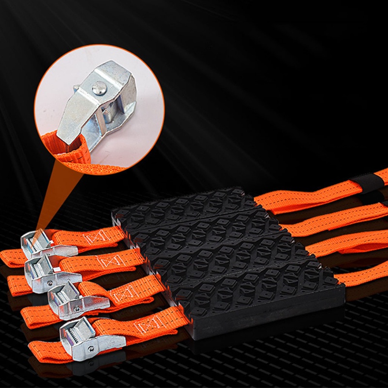 SUN 2x Tire Traction Mat Recovery Track Portable Emergency Devices for Snow Ice Mud