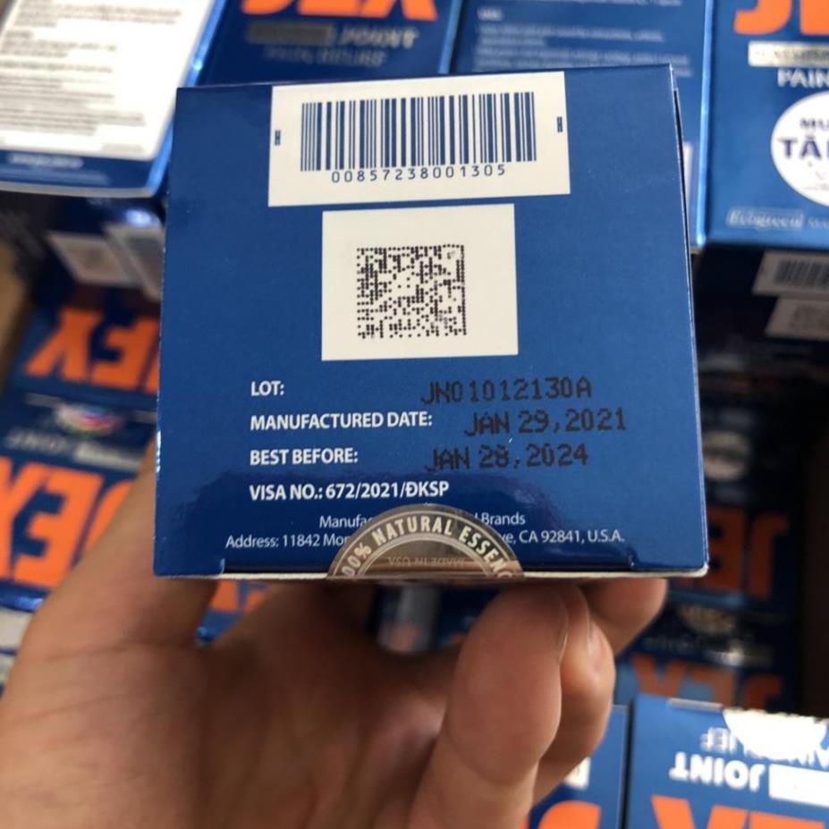 Jex Max Siêu giảm đau xương khớp, tái tạo sụn khớp và xương dưới sụn - Lọ 30 viên
