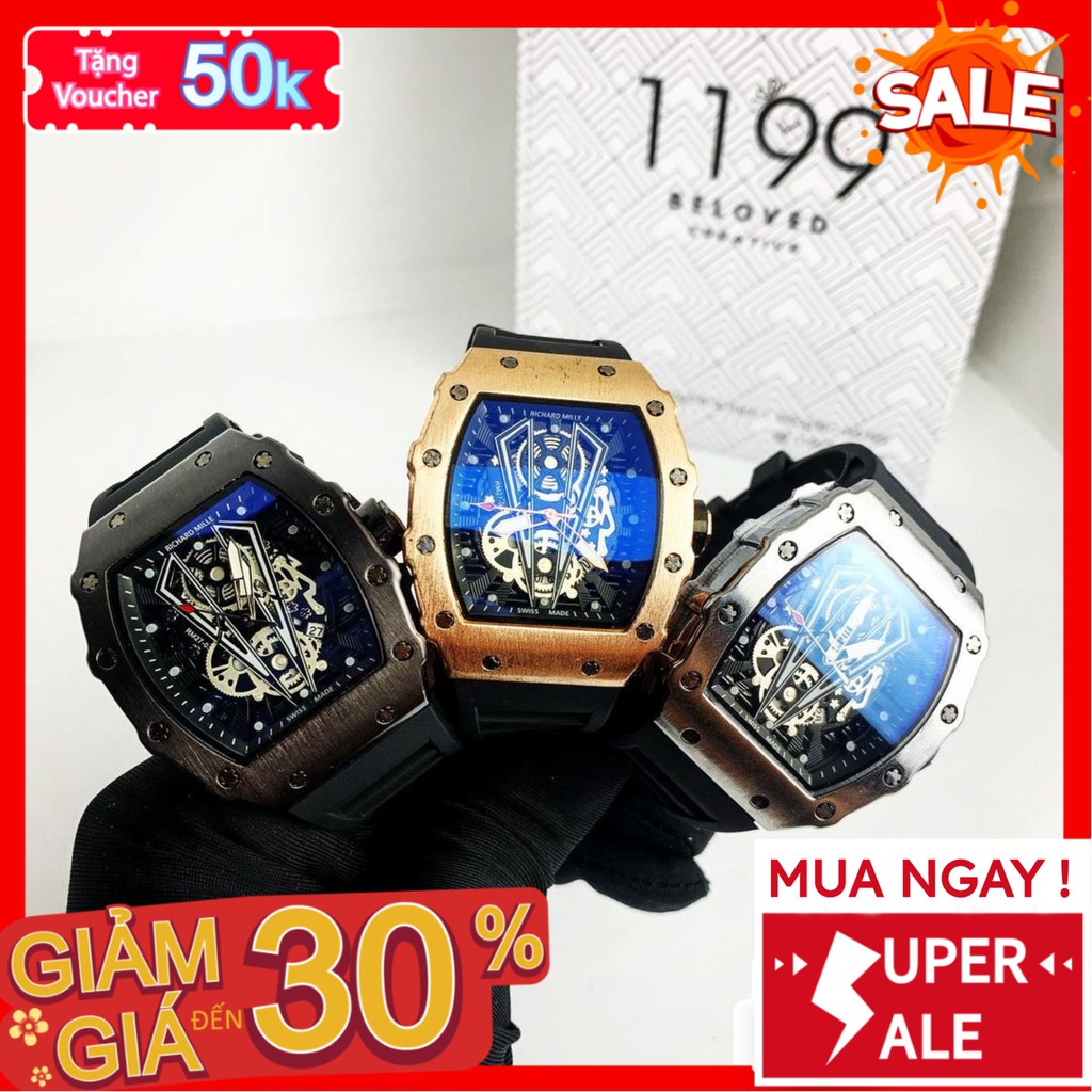 Đồng hồ nam - Đồng Hồ Dây Cao Su Chống Nước Chống Xước Máy Chuẩn Chất Liệu Cao Cấp Bảo Hành 6 Tháng 866 - 1199 Watches | BigBuy360 - bigbuy360.vn